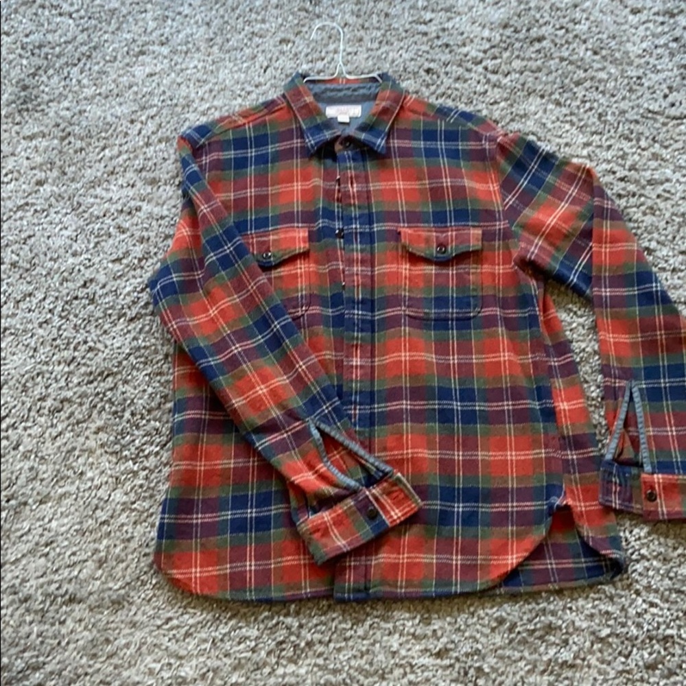 J Crew Wallace & Barnes flannel work shirt